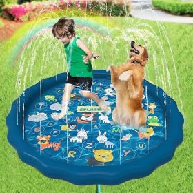 170 CM Pet Water Mat Summer Beach Inflatable Water Spray Pad