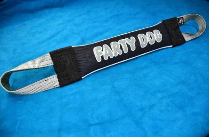 Farty Dog Fire Hose Squeaker Pocket Tug