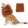 Adjustable Lion Wig with Ears for Dogs - Cute and Fun Mane Costume