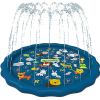 170 CM Pet Water Mat Summer Beach Inflatable Water Spray Pad