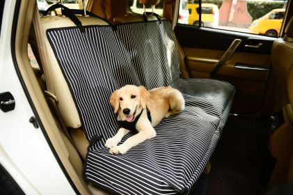 Pet Life Open Road Mess-Free Back Seat Safety Car Seat Cover Protector For Dog