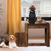 Pet Bunk Bed with Removable Step for Dogs Multi-Level Bed Window Perch Seat Platform with Cushion