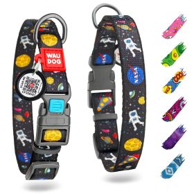 Nylon Dog Collar Adjustable with Durable Plastic Buckle Nasa