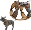 Tactical Dog Harness with Handle Medium for Pets; Desert Color Camo Dog Harness for Training and Working