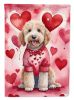 Goldendoodle My Valentine Garden Flag Mailbox Flag Decorative Yard Flag Banner