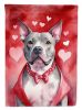 Pit Bull My Valentine Garden Flag Mailbox Flag Decorative Yard Flag