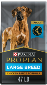 Purina Pro Plan Dry Dog Food Real Chicken & Rice 47 lb Bag