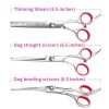 Stainless Steel Professional Pet Grooming Tools; Pet Hair Scissors set