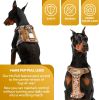 Tactical Dog Harness with Handle Medium for Pets; Desert Color Camo Dog Harness for Training and Working