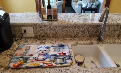 Maltese The Chef Dish Drying Mat Absorbent Dish Drying Mat