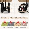 4-in-1 Double Pet Stroller with Detachable Carrier and Travel Carriage