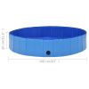 Foldable Dog Swimming Pool Blue 63"x11.8" PVC