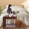 Pet Bunk Bed with Removable Step for Dogs Multi-Level Bed Window Perch Seat Platform with Cushion
