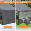 Extra Large Outdoor Dog House Tent with 3-Sided Mesh Windows, Breathable Sun Rain Cover Pet Shelter