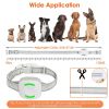 IP67 Waterproof Electric Dog Training Collar Rechargeable Dog Receiver with Light Beep Vibration Shock Fit for All Dogs
