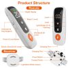 Electric Remote Training Collar IP67 Waterproof Rechargeable Dog Training System with Light Beep Vibration Shock