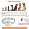 Electric Remote Training Collar IP67 Waterproof Rechargeable Dog Training System with Light Beep Vibration Shock