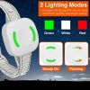 IP67 Waterproof Electric Dog Training Collar Rechargeable Dog Receiver with Light Beep Vibration Shock Fit for All Dogs