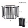 150" Adjustable Safety Gate 6 Panels Play Yard Metal