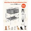 Dog Bathtub, Elevated Dog Bath Tub, Collapsible Pet Bathing Grooming Wash Station