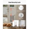 Dog Door for Sliding Glass Door, 91 to 96 in Adjustable Height, Aluminum Alloy Frame