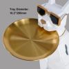 Dog Sculpture Resin Side Table with Tray Top & Tissue Box