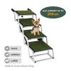 Foldable Dog Ramp for Cars, SUVs, Trucks, Portable Pet Dog Stairs for Large Dogs with Non-Slip Surface