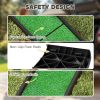 Folding Dog Ramp for Car, 61 Inches Portable Pet Ramp with Non Slip Grass Surface, Raised Side Rails