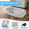 Human Dog Bed, 71"x45"x12" Size Fits You and Pets, Non-removeable Cover, Washable Faux Fur Dog Bed for People