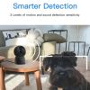 Wi-Fi Surveillance Camera Monitor 360° Indoor Home Black Security PT Camera 2K+ Night Vision Wi-Fi Cam For Pet Nanny