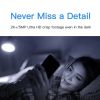 Wi-Fi Surveillance Camera Monitor 360° Indoor Home Black Security PT Camera 2K+ Night Vision Wi-Fi Cam For Pet Nanny