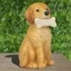 Mainstays Outdoor Labrador With Bone Garden Decor Weather-Resistant