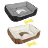 Pet Dog Bed Soft Warm Fleece Dog Cozy Nest Sofa Bed Cushion Mat