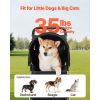 Pet Stroller, 35 lbs Weight Capacity, Foldable Dog Stroller Cart, 3 Wheels