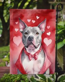 Pit Bull My Valentine Garden Flag Mailbox Flag Decorative Yard Flag
