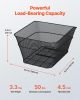 Rear Bike Basket Wire Mesh Bicycle Basket with Cargo Net Waterproof Cover