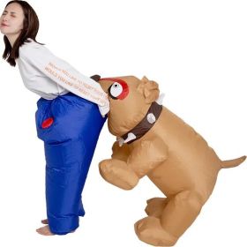 Shark Dog Bite Trousers Inflatable costume Funny Blow Up Suit For Adults