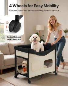 VEVOR Elevated Lounge Pet Bed, Foldable Bunk Dog Bed