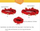 Christmas Pet Ring Bell Decorative Set Holiday Dressing Dog Neck Fringe with Foot Cover Bell Set
