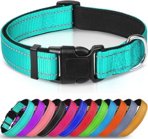 Reflective Dog Collar; Soft Neoprene Padded Breathable Nylon Adjustable (Color: Red, size: X-Small (Pack of 1))
