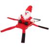 Pet Christmas Costumes Red Winter Coat for Dog Riding Santa Claus with Bell
