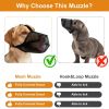 Pet Muzzle Mask Soft Mesh Muzzle Adjustable Dog Mouth Cover
