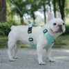 Harnesses; New style dog chest strap vest type big dog chest strap explosion-proof flush walking dog rope reflective pet traction rope