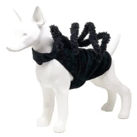 Creepy Web Spider Dog Costume (Color: Black, size: medium)