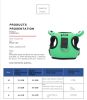 Dog harness set; with leas frog leash pet mesh breathable small dog chest back retractable dog leash pet harness