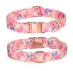 Sunflower pet collar cotton breathable dog collar