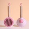 OneKey Pet Hair Remover Comb Pet Comb Grooming Brush Pet Hair Cleaner Brush Cat Shedding Brush Self Cleaning Slicker