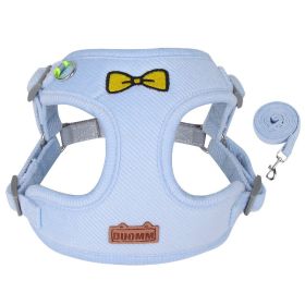 Pet Traction Rope Vest Pet Chest Strap Small and Medium Dog Strap Reflective (Specification (L * W): XL, colour: Blue)