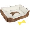 Pet Dog Bed Soft Warm Fleece Puppy Cat Bed Dog Cozy Nest Sofa Bed Cushion Mat
