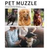 Dog Muzzle Leather, Comfort Secure Anti-Barking Muzzles For Small Medium Large Dogs, Breathable And Adjustable
